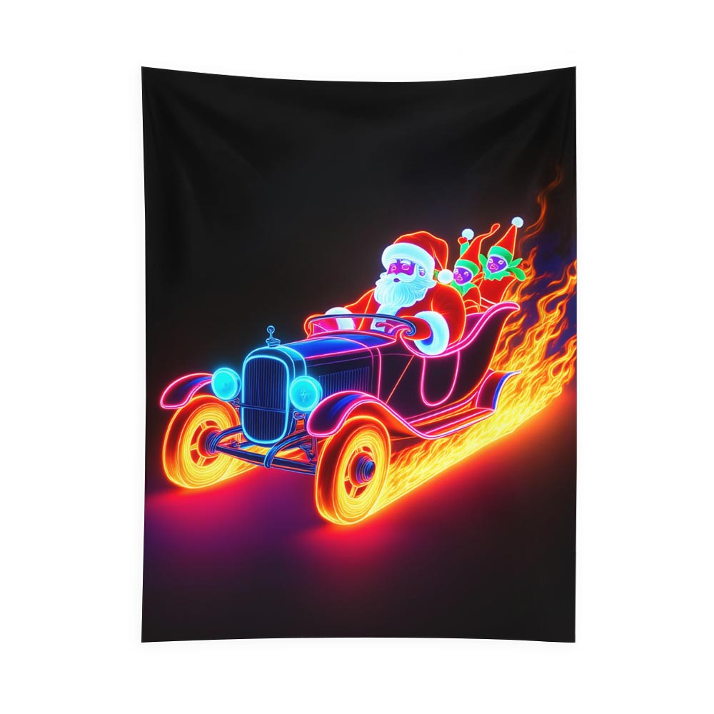 Custom fluorescent tapestry (peach velvet) (with hooks) vertical panel [TEMU, TK, SHEIN official order]