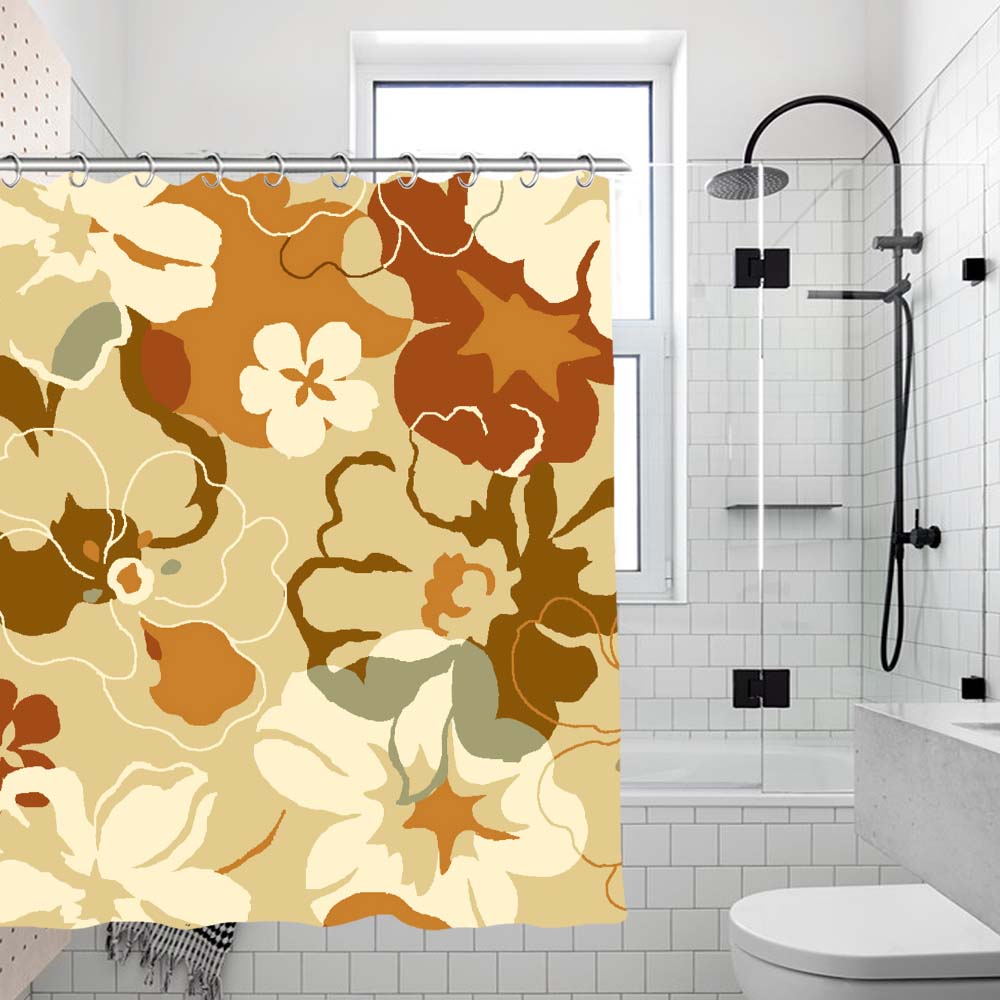 Custom-made fluorescent waterproof shower curtain [Official orders from TEMU, TK, and SHEIN]