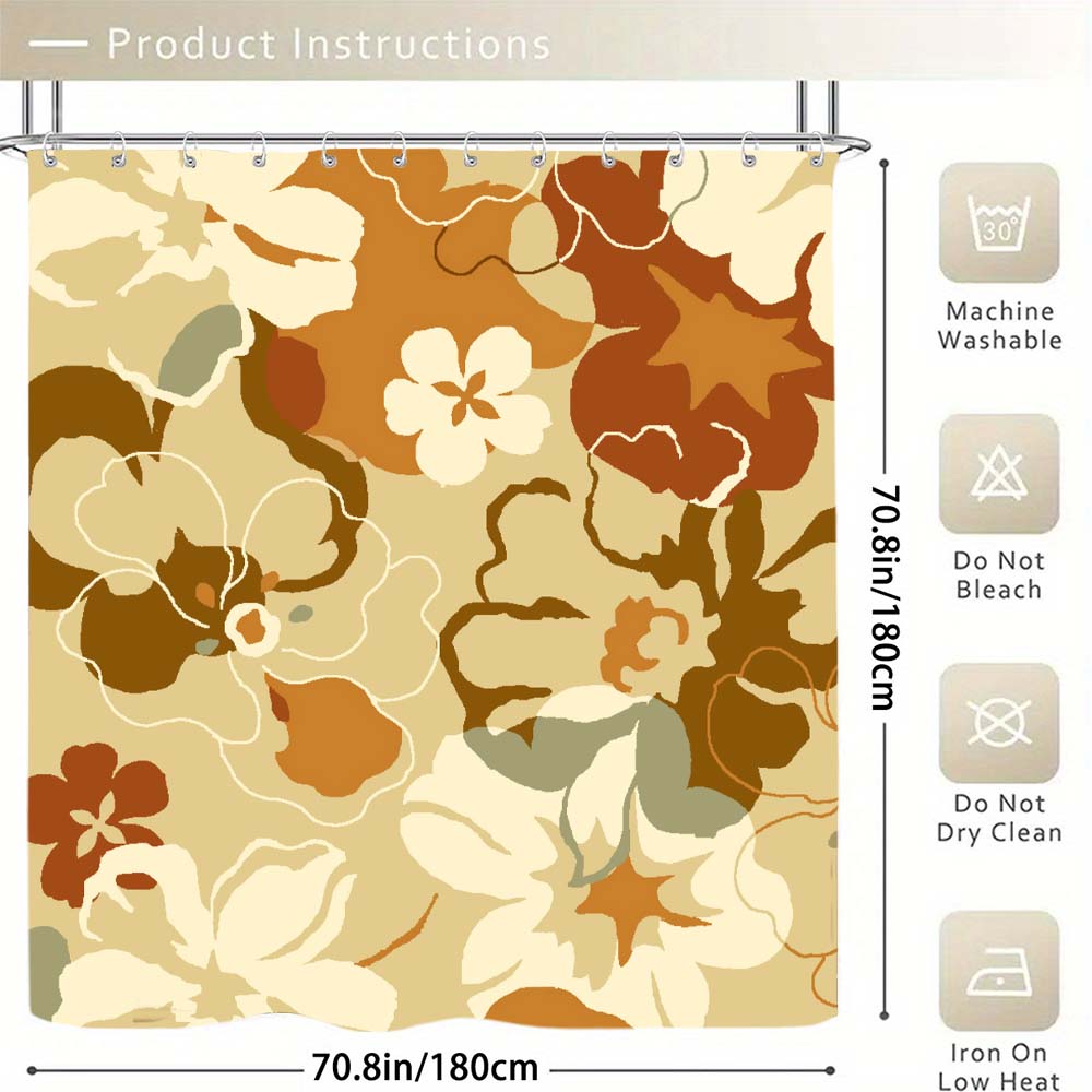 Custom-made fluorescent waterproof shower curtain [Official orders from TEMU, TK, and SHEIN]