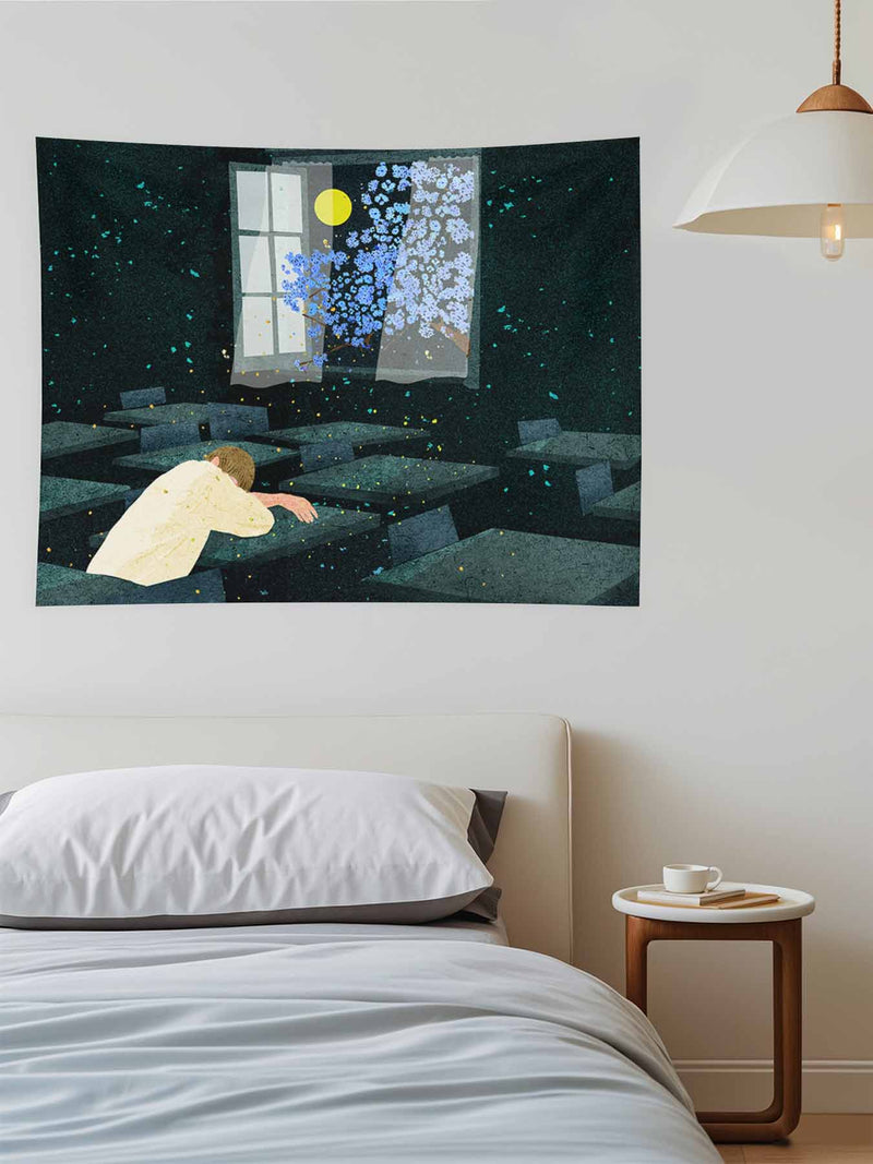 Customized tapestry (peach velvet fabric) (with hooks) (horizontal format) [Official orders from TEMU, TK, and SHEIN]